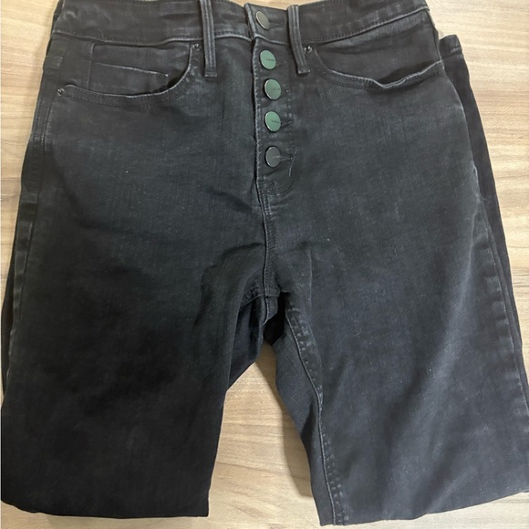 3/15$ High Rise Black Button R Jeans - Picture 3 of 3